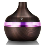 Home Wood Grain Air Humidifier Purifier Aroma Diffuser USB Ultrasonic Cool Mist Sprayer Essential Oil Fragrance
