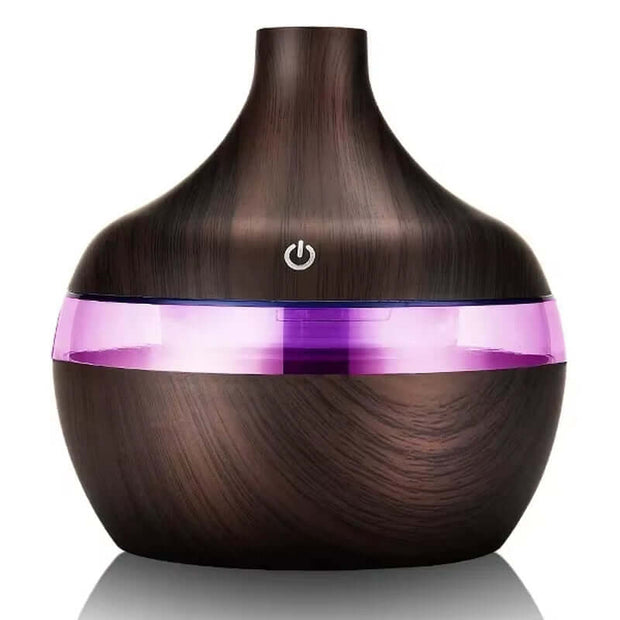 Home Wood Grain Air Humidifier Purifier Aroma Diffuser USB Ultrasonic Cool Mist Sprayer Essential Oil Fragrance