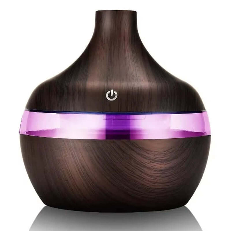 Home Wood Grain Air Humidifier Purifier Aroma Diffuser USB Ultrasonic Cool Mist Sprayer Essential Oil Fragrance