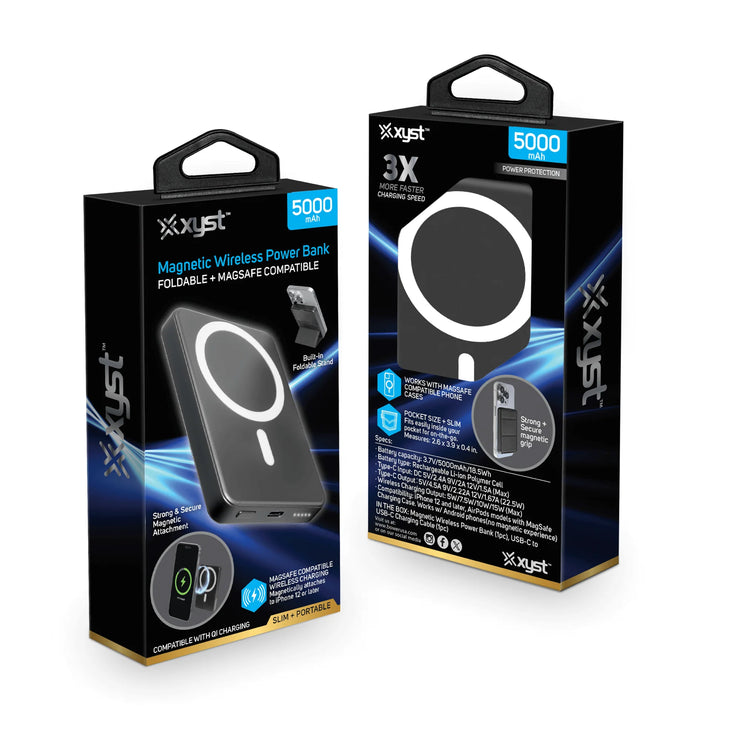 Xyst 5000 Mah Magsafe Magnetic Wireless 5W Power Bank