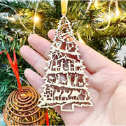 Christmas Tree Decoration In Birth Scene Ornaments