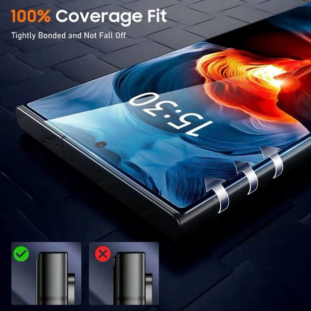 FOR Samsung Galaxy S24 S25 23 S22 plus Ultra 5G Screen Protector Tempering Glass Phone with Install Kit Remove Explosion