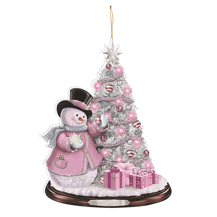 Christmas Acrylic Decorated Snowman Christmas Tree Pendant