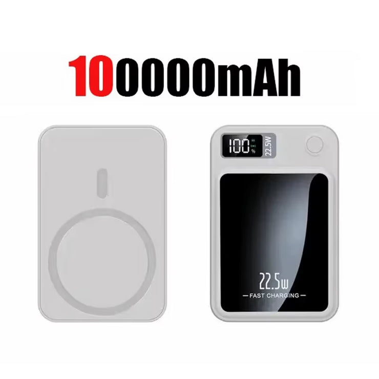 200000Mah Magnetic Power Bank Wireless Fast Charger for Magsafe Portable Auxiliary Battery Pack for Iphone Huawei Xiaomi 2025
