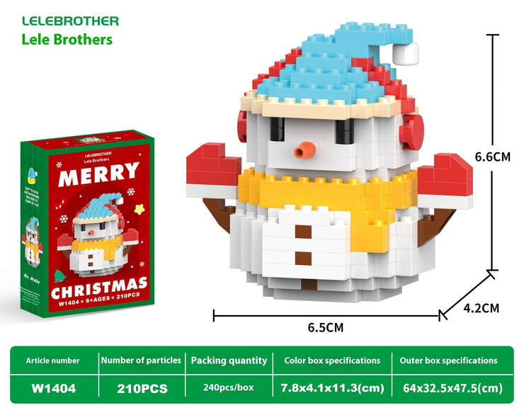 Christmas Day Series Snowman Assembly Blocks
