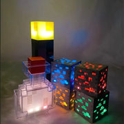 Creative Brownstone Torch LED Night Light USB Rechargeable Game Room Decoration Table Light Festival Gifts for Kids Game Lamps
