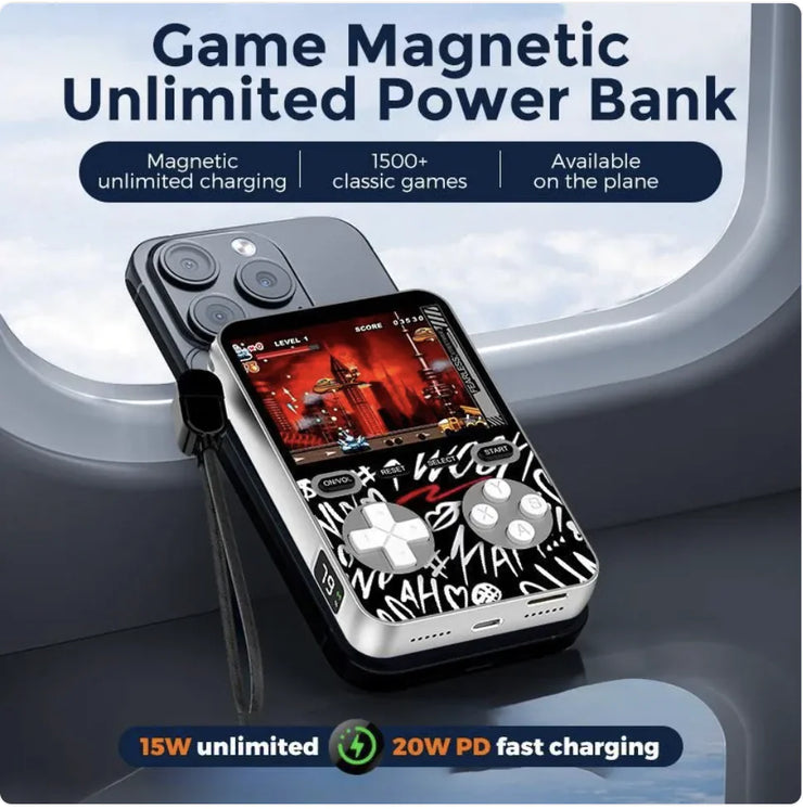 Game Console Style Magnetic Wireless Power Bank